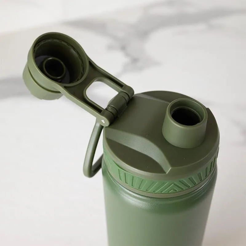 Drink Dazzle Hot & Cold Thermos Water Bottle (Black & Green, 750 mL Each) - Set Of Two media 4