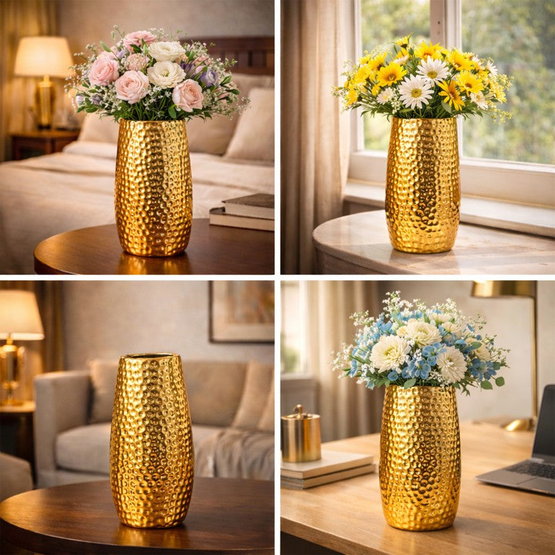 Opulent Glow Ceramic Vase media 7
