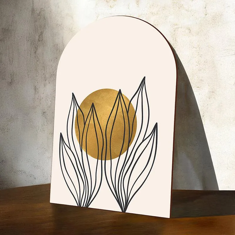 Shimmering Silhouette MDF Floral Wall Art media 2