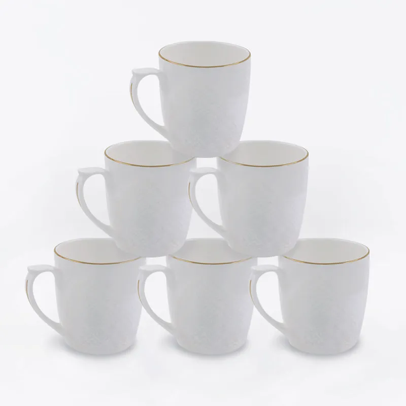 Andiera Bone China Tea Cup (175 mL Each) -  Set of Six media 1