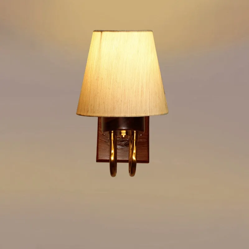 Gilded Arch Decorative Cotton Wall Lamp - Off White media 5