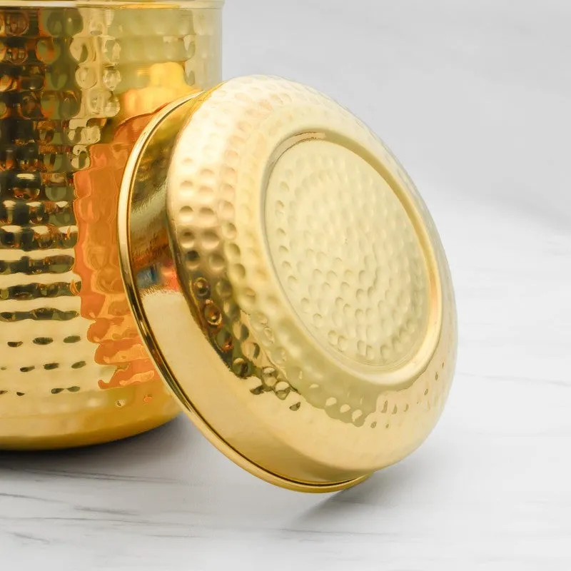 PureForm Gold Brass Container - Set of Five media 5