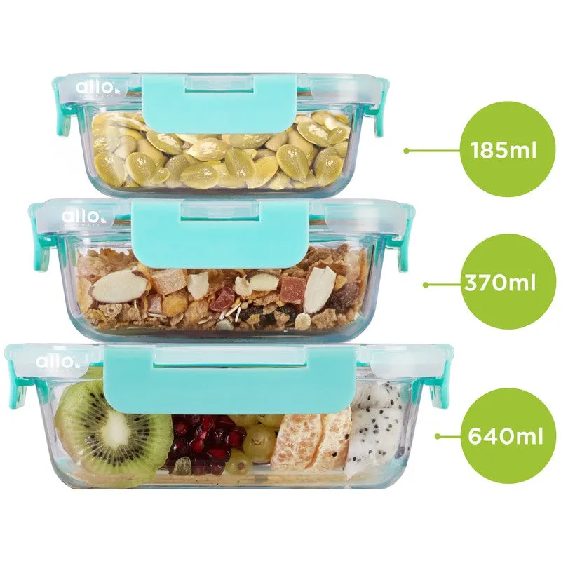 Niblet Leak Proof Glass Lunch Box - Set Of Three media 9