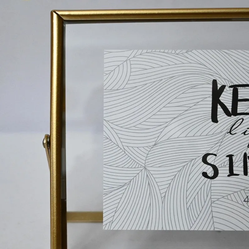 Vireon Metal & Glass Golden Frame media 6