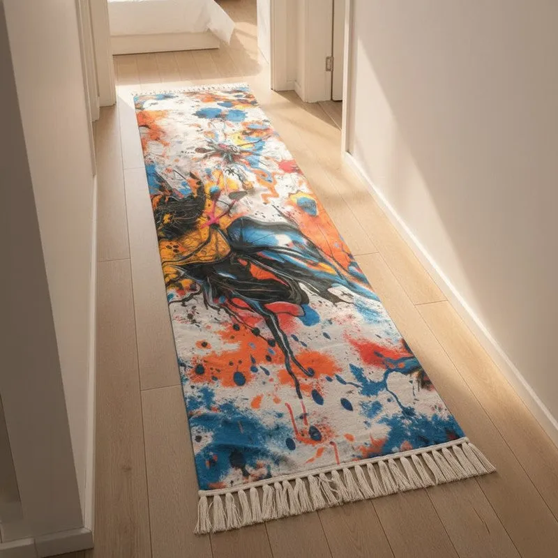 Abstract Splatter Runner Rug media 5