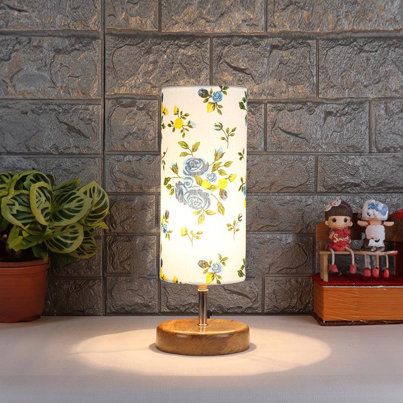 Alba Hisha Wooden Table Lamp - Multicolor