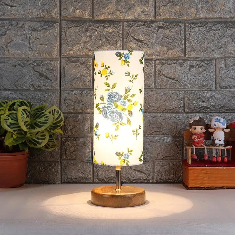 Alba Hisha Wooden Table Lamp - Multicolor media 1