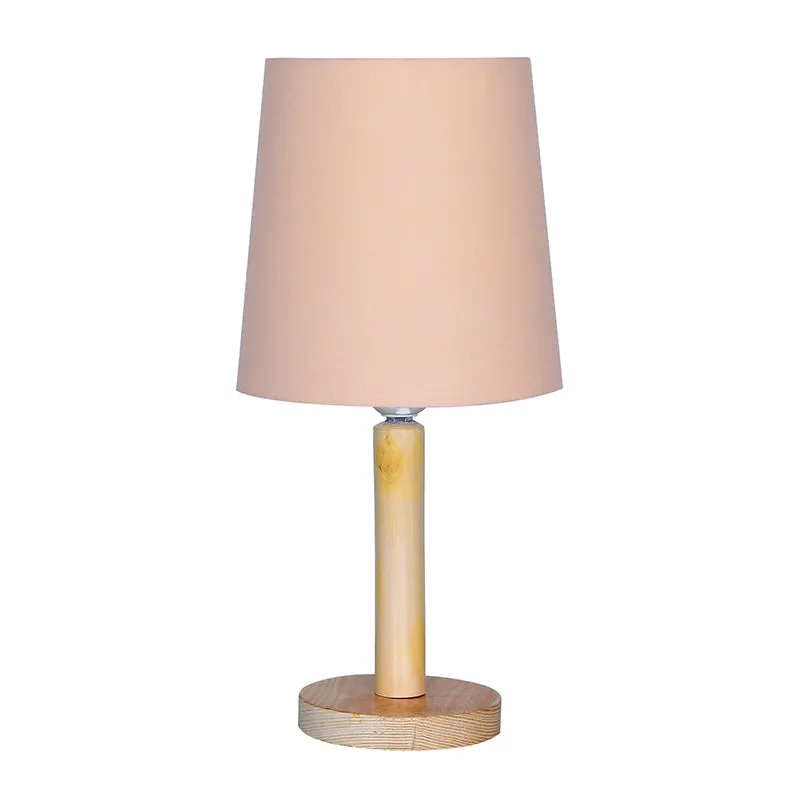 Serafine Fabric Table Lamp - Peach,Brown media 6