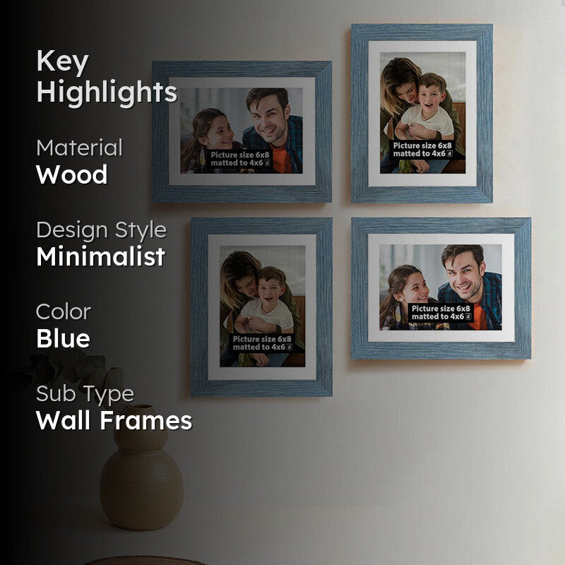 Timberline Photo Frame (Blue) - Set Of Four media 2