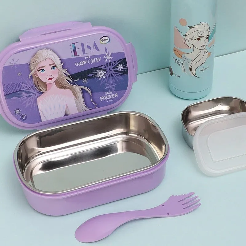 Elsa Magic Lunch Box 700 ML With 600 ML Water Bottle - Two Piece Set media 5