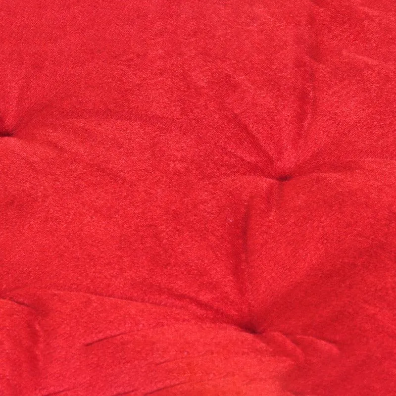 Roe Velvet Floor Cushion - Red media 3