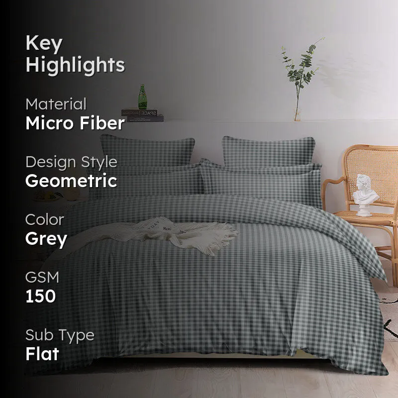 Checkered Dreams Microfiber Bedsheet - 150 GSM media 2