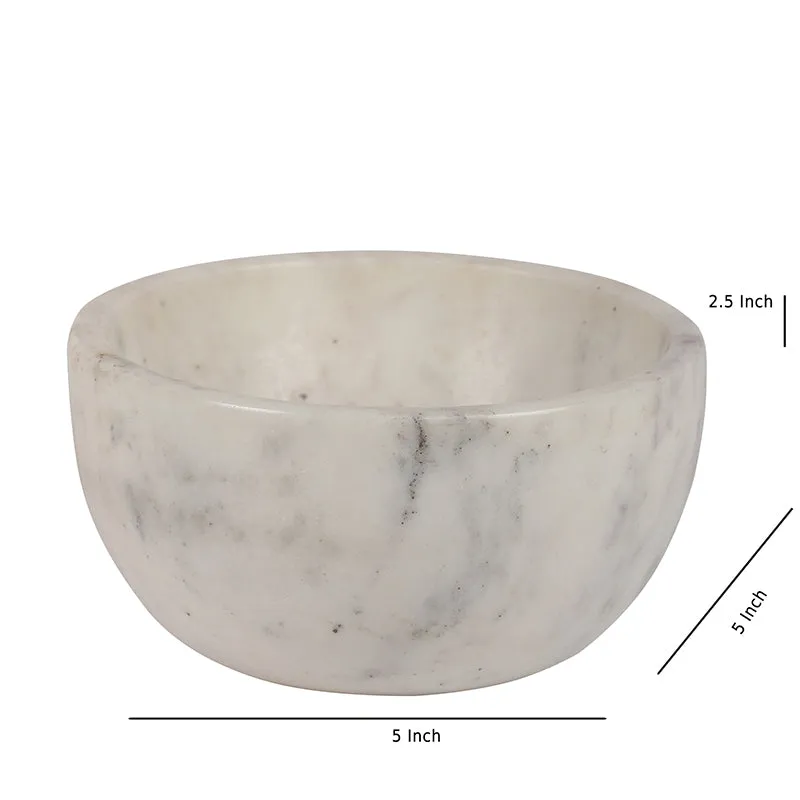 Rivello Marble Bowl (White) - 350 ML media 5