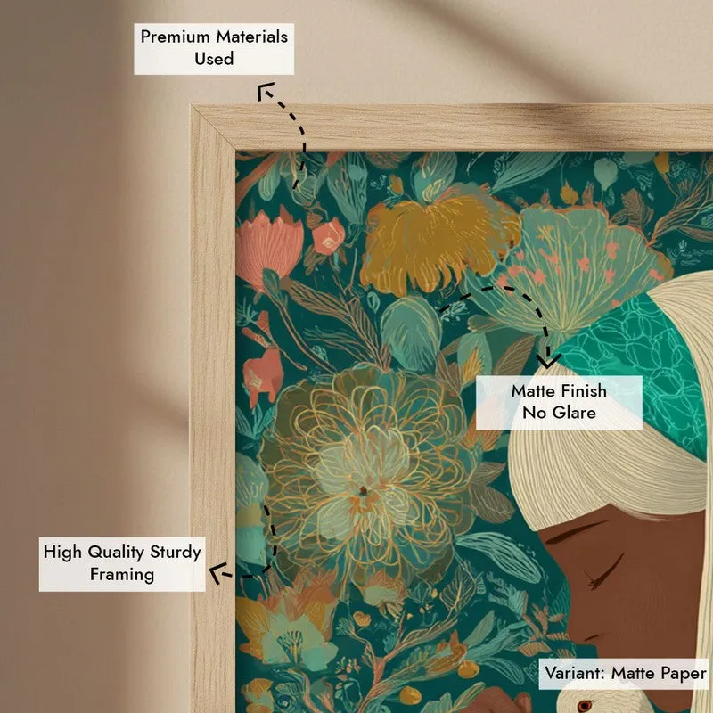 Floranova Canvas Wall Painting - Brown Frame media 7