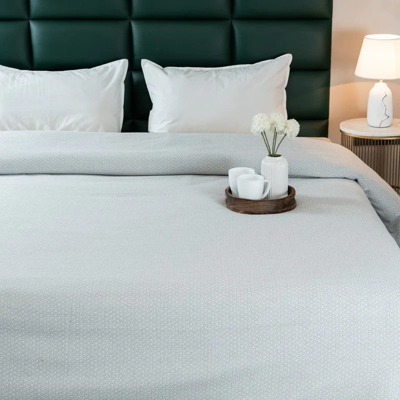 Axis Loom Cotton Bedsheet (Grey) - 300 TC media 3