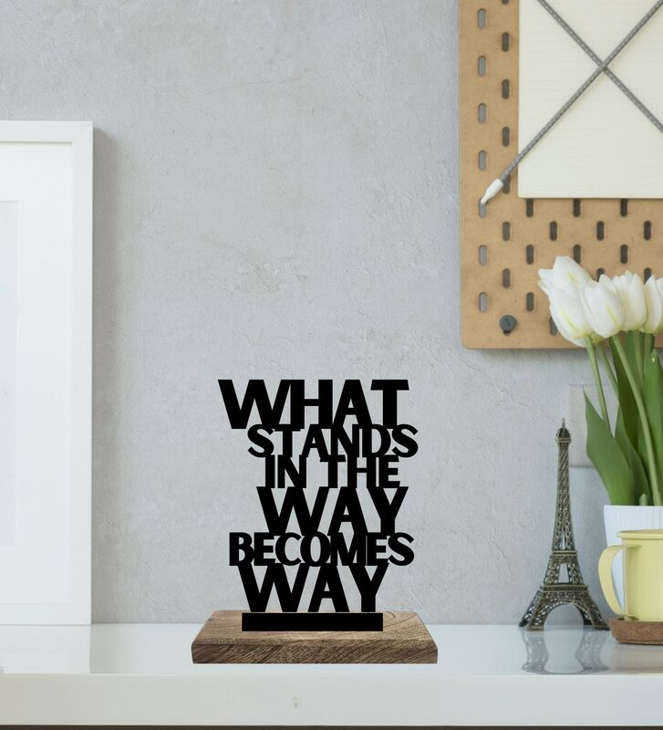 Short Life Big Moves Typography Showpiece - Set Of Two media 4