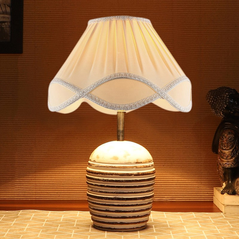 Aurivelle Cotton Table Lamp - White