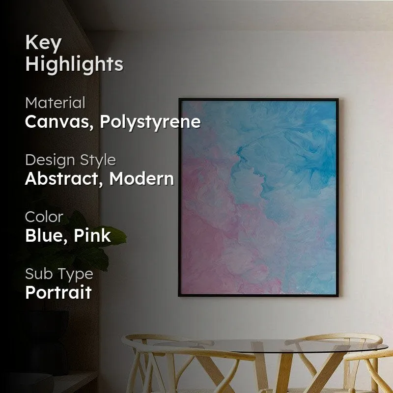 Ocean Of Colors Canvas Wall Painting - Black Frame media 2