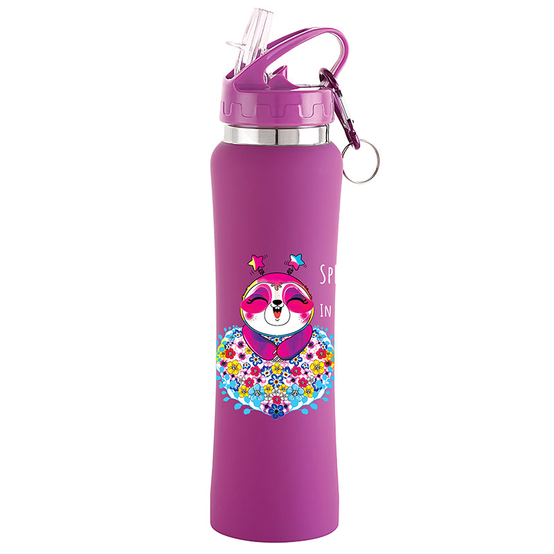 Lavender Teddy Sipper Water Bottle - 750 mL - 750 mL