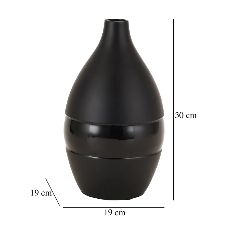 Yato Enamel Vase (Black) - Large media 4