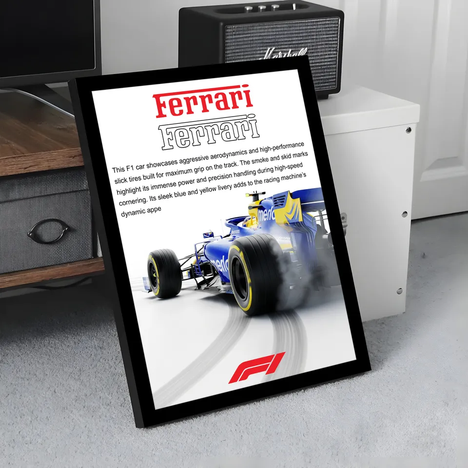 Ferrari on Track Wall Art & Painting media 4