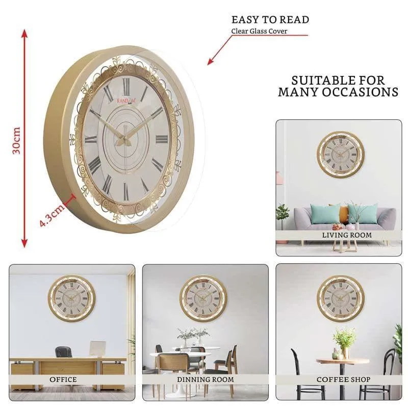 Classy Embossed Wall Clock media 4