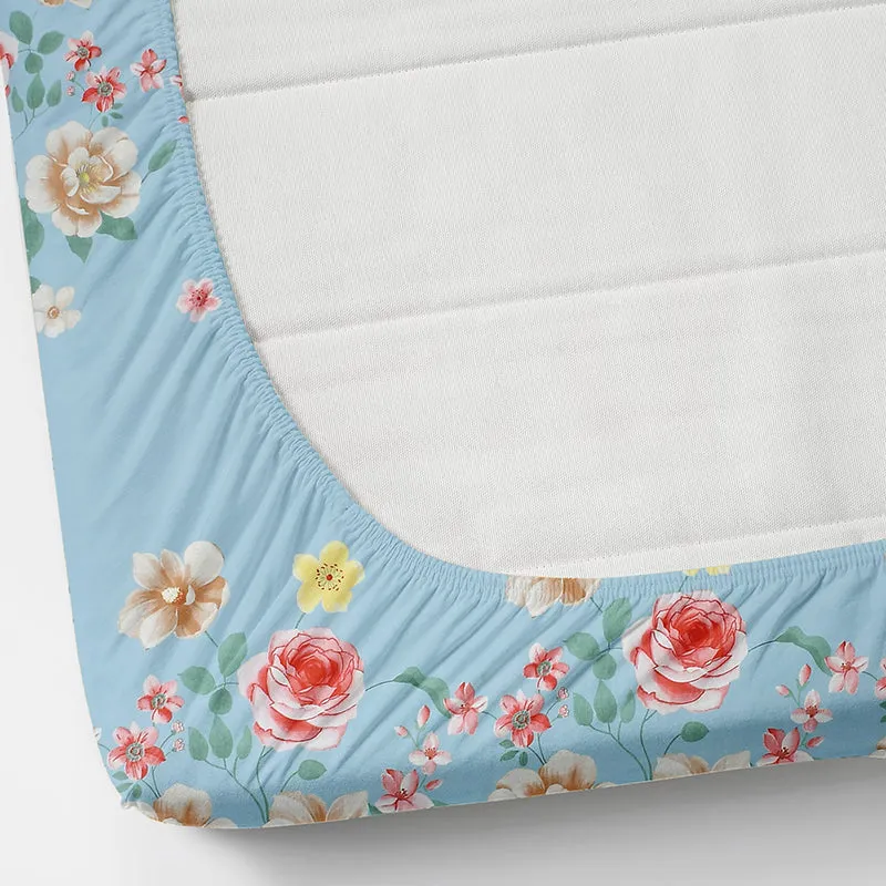 Damien Floral Microfiber Microfiber Bedsheet - 150 GSM media 6