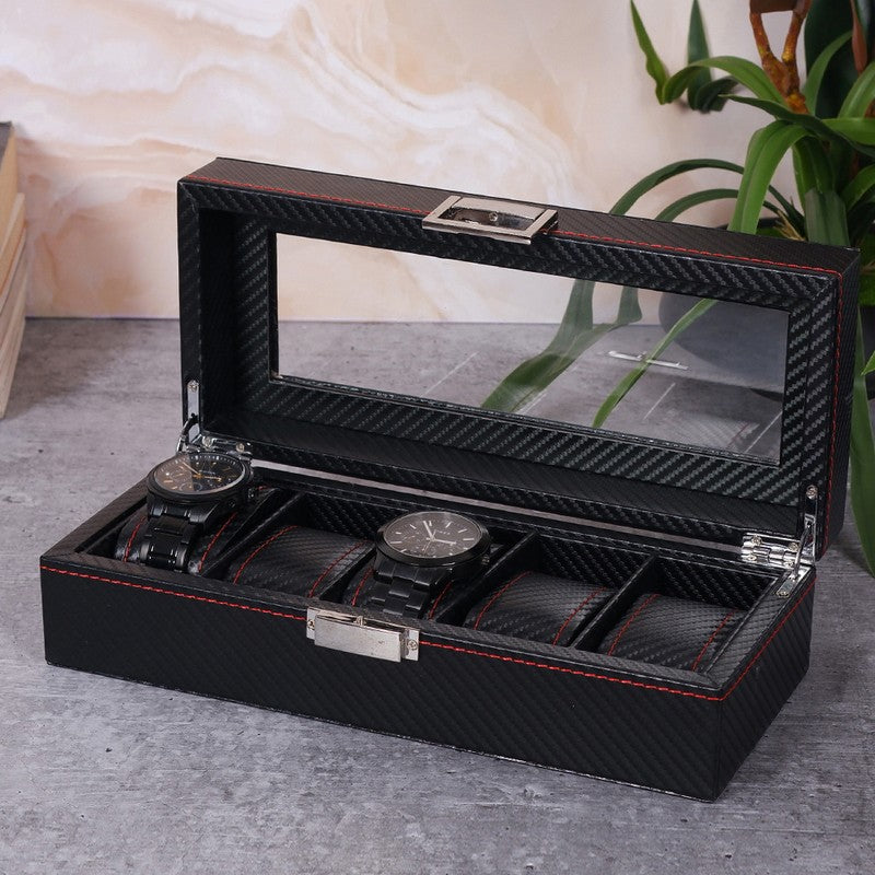 AarviDecor UrbanGrid Faux Leather Jewel Organizer