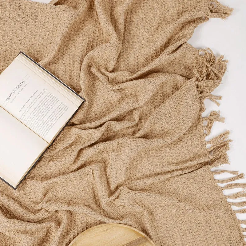 Ash Blend Throw - Beige media 4