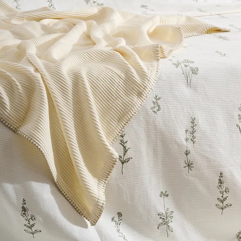 Wovelle Throw - Ivory & Beige media 3