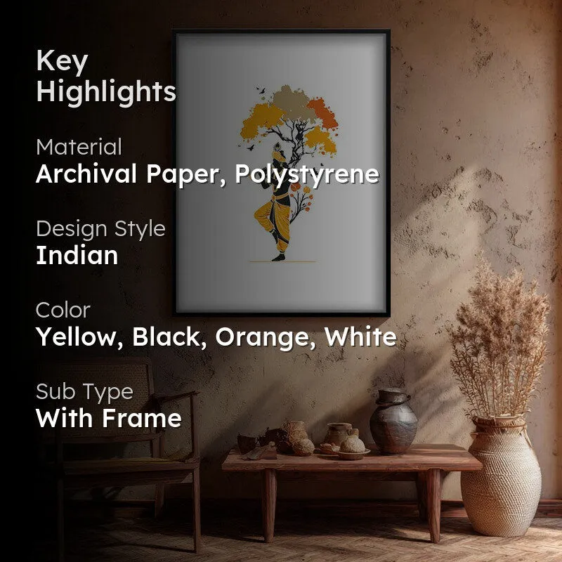 Murli Murari Lord Krishna Archival Paper Wall Art media 2