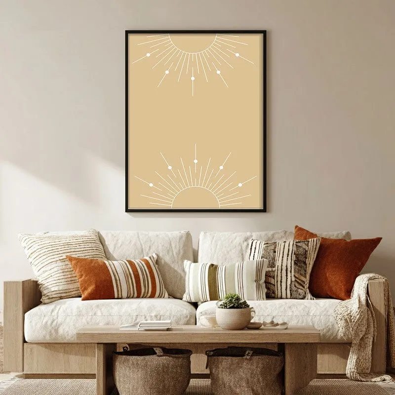 Radiant Noon Canvas Wall Painting With Black Frame media 5