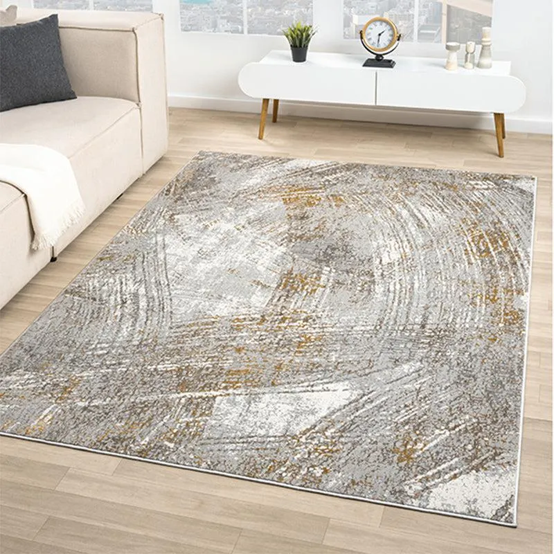 Rusto Abstract Carpet - Yellow & Grey media 3