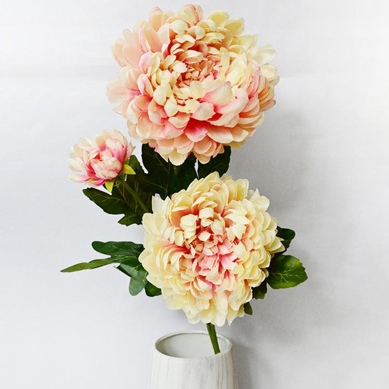 Artificial Decorative Peony Flower Stick - Pink media 4