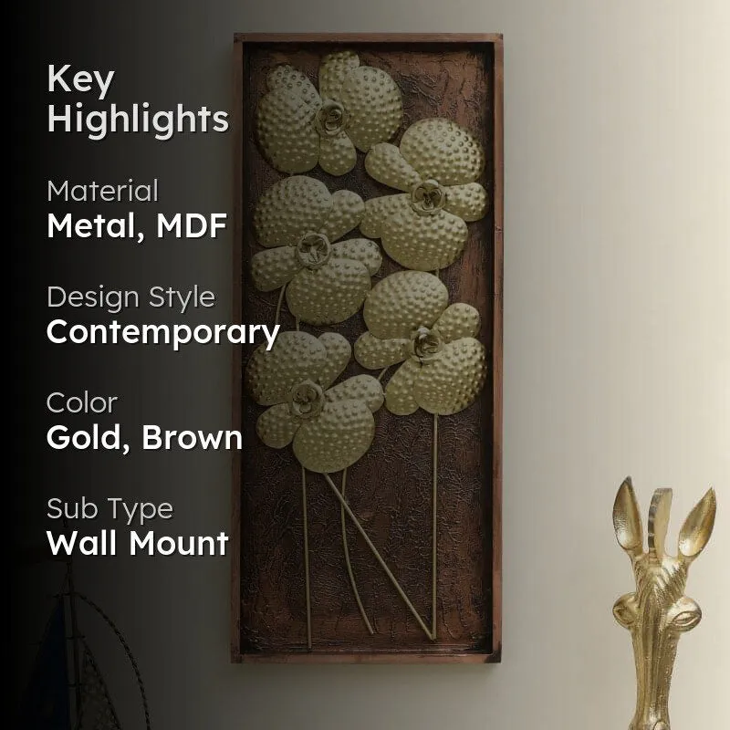 Croda Floral Metal Wall Accent media 2
