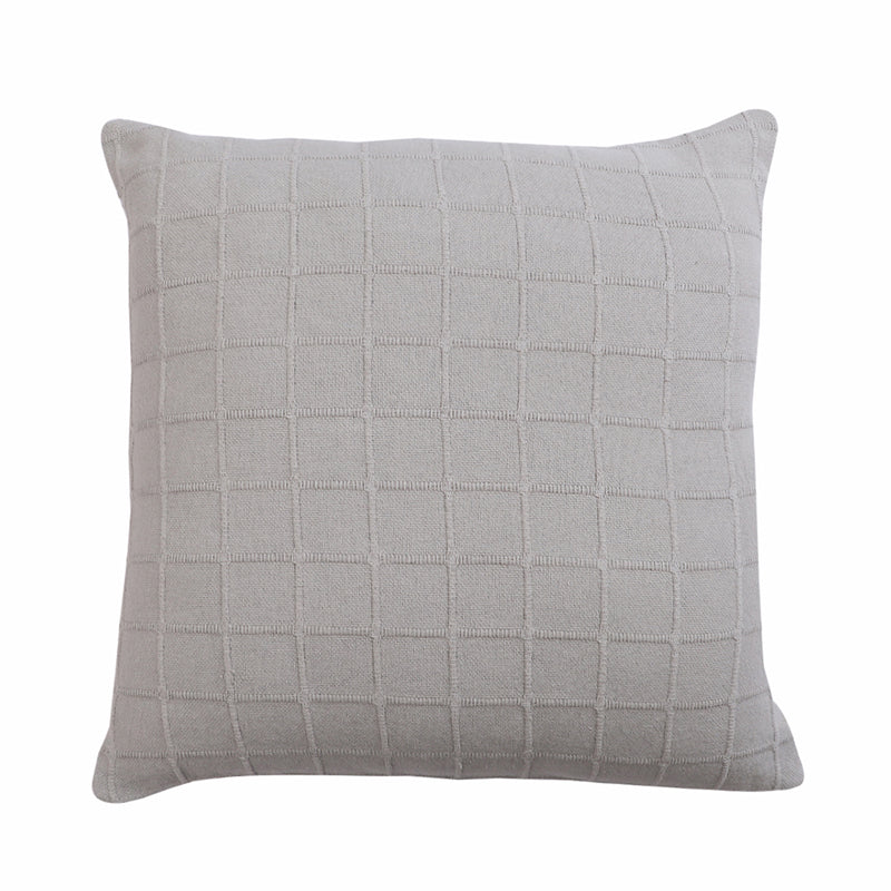 Sicily Light Solid Cotton Cushion Cover (Grey) - Set Of Two media 3