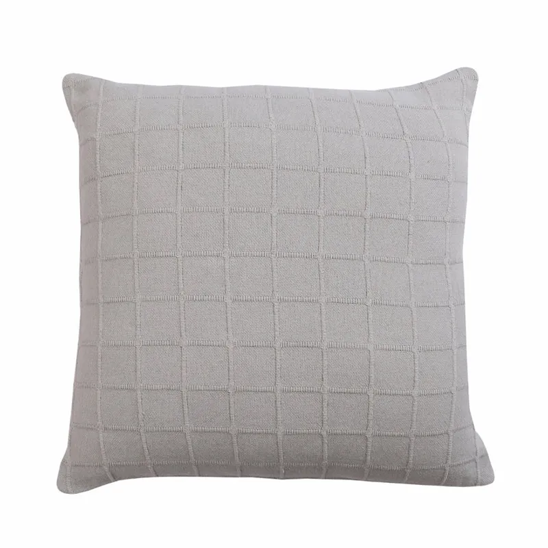 Sicily Light Solid Cotton Cushion Cover (Grey) - Set Of Two media 3