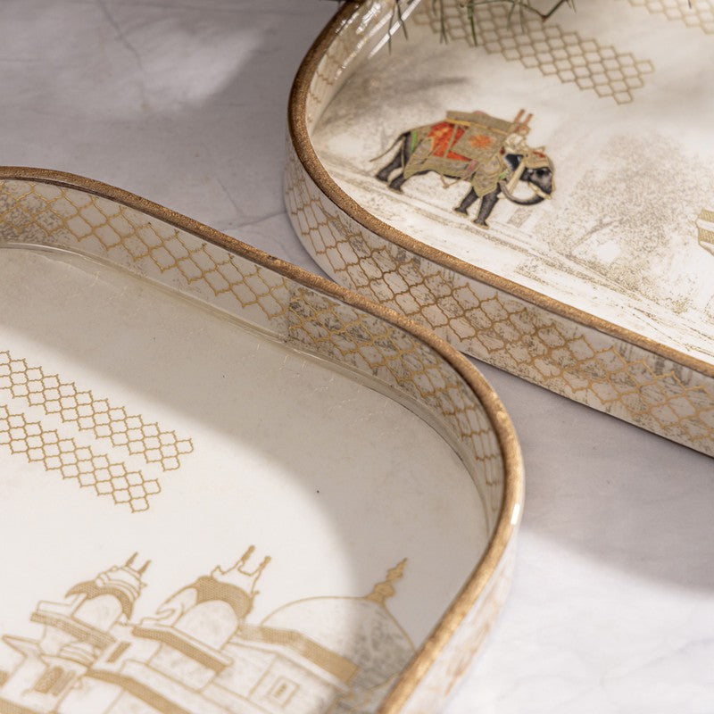 Shahi Savari Serving Tray - Set Of Two media 3