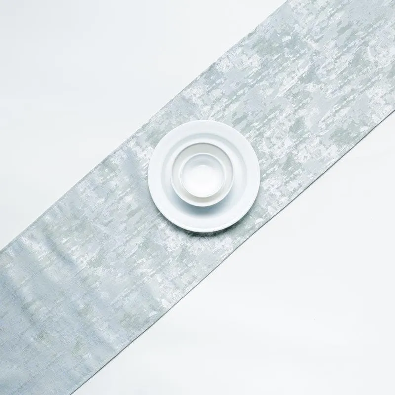 Ketty Jacquard Table Runner (Grey) - Small media 1