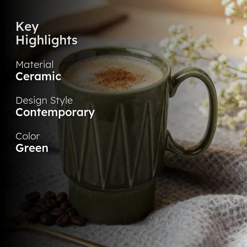 Kindred Ceramic Mug (Moss Green) - 350 mL media 2