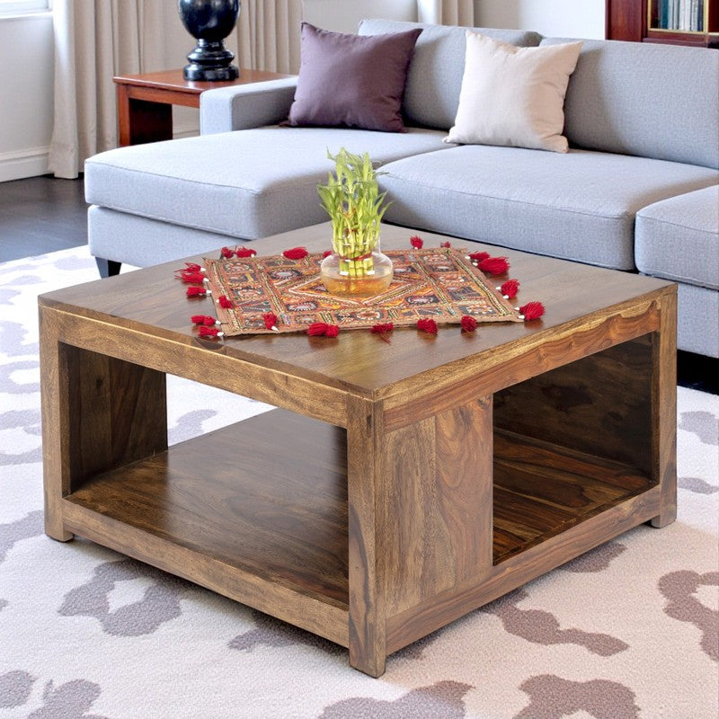 Arixon Sheesham Wooden Center Table - Brown