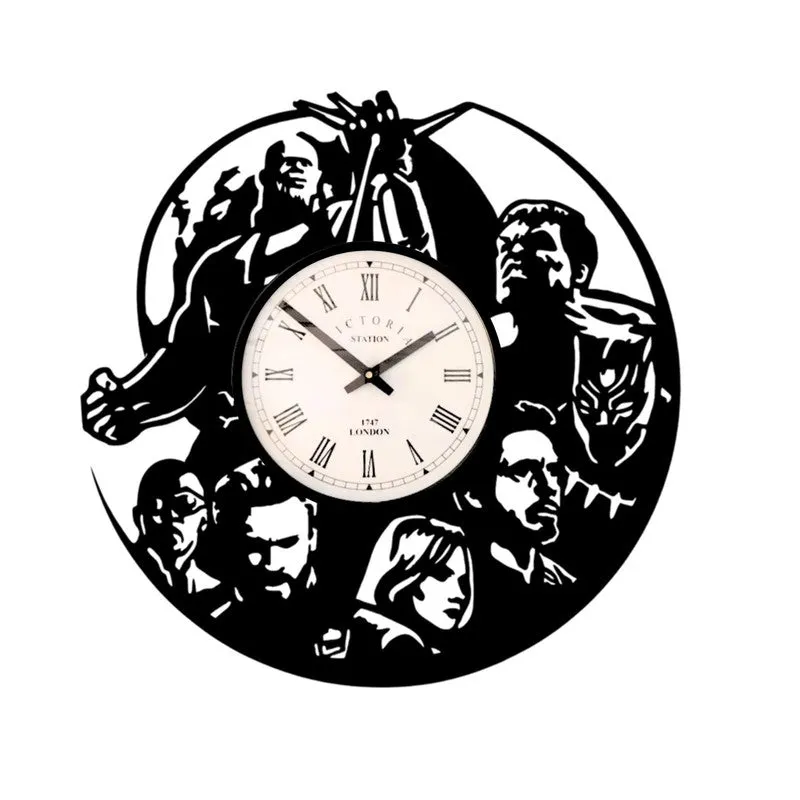 Stroke Steel Analog Wall Clock - Black media 4