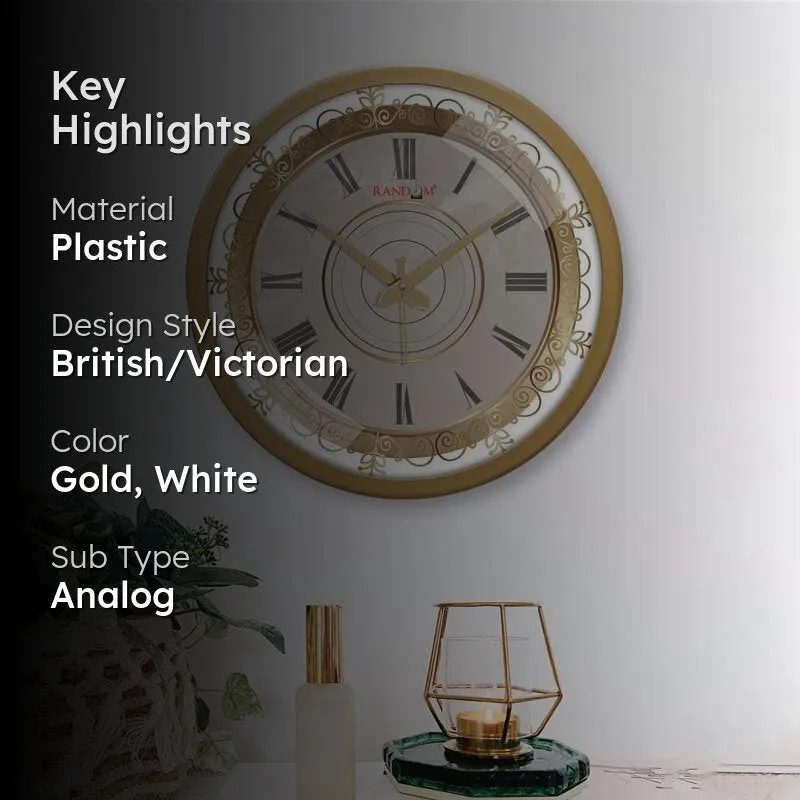 Classy Embossed Wall Clock media 2