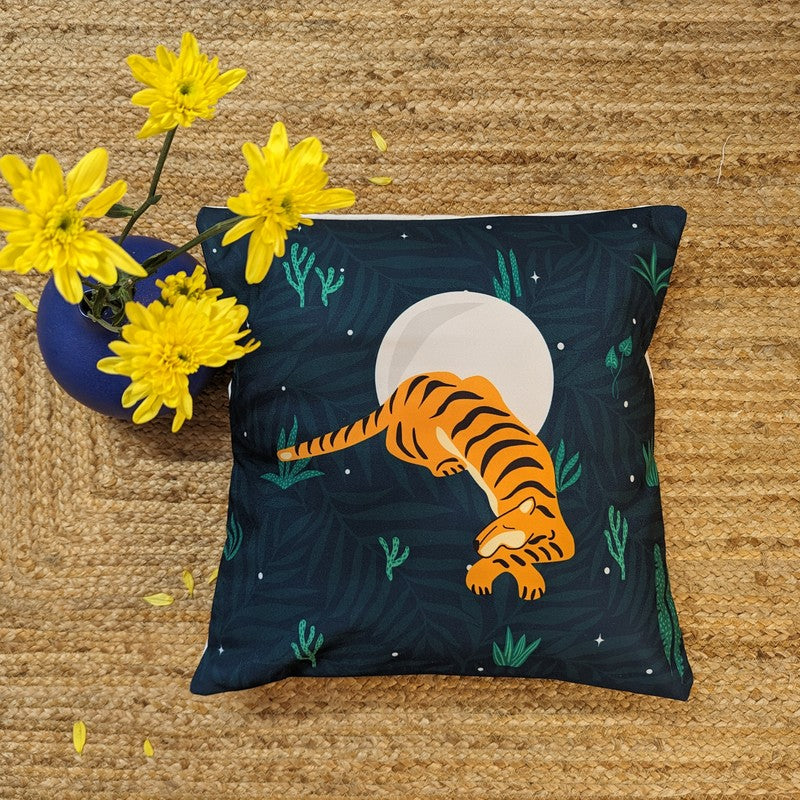 Celestial Tiger & Moon Cushion Covers