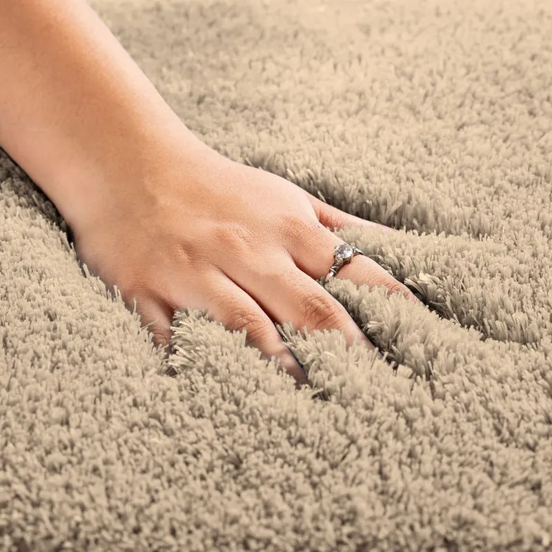 Vegas Luxe Micro Fiber Area Rug - Beige media 3