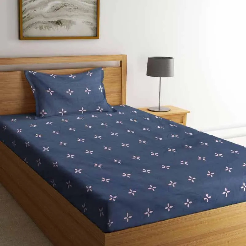 Star Fleur Printed Bedsheet - 150 GSM media 4