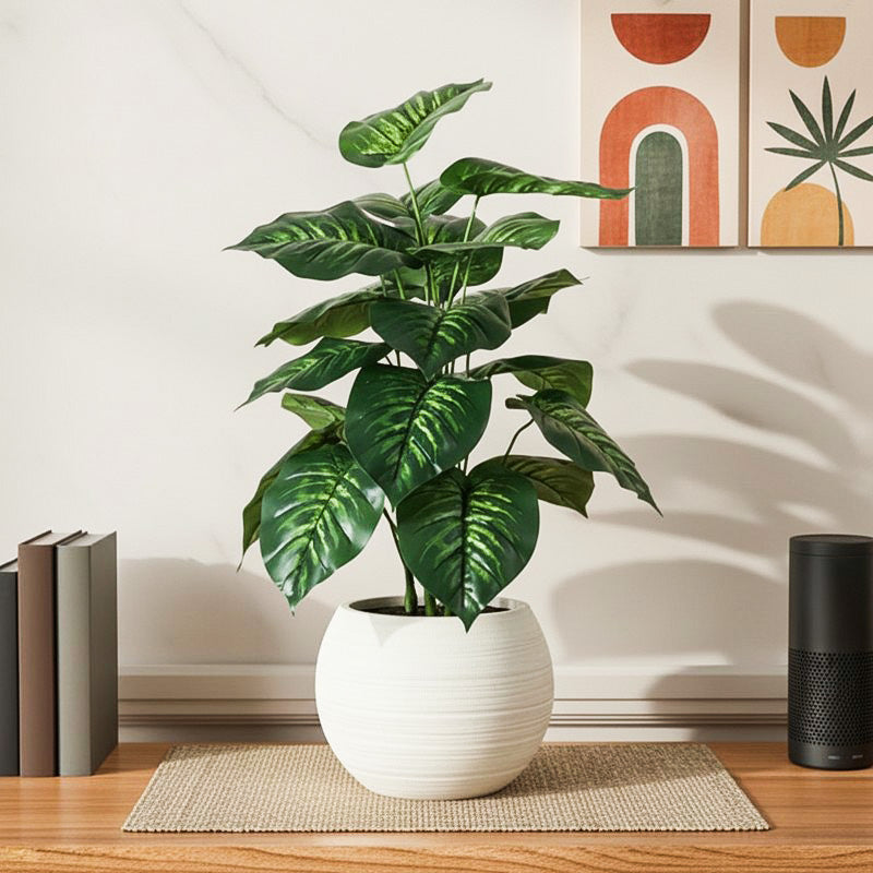 Faux Tropic Leopard Lily With Black Plastic Pot - 2.13 ft