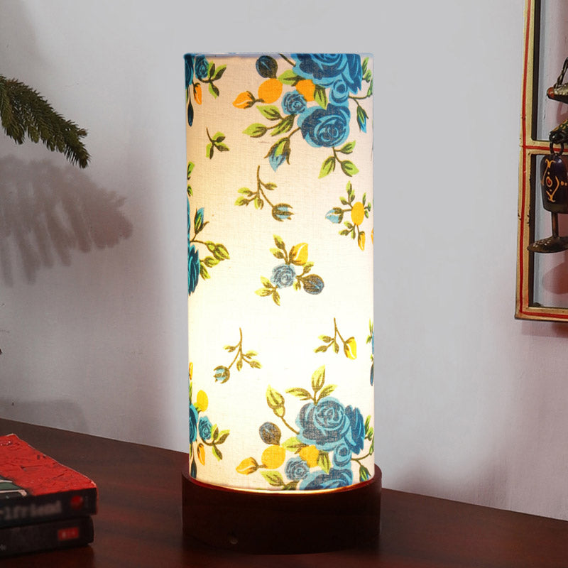 Alba Jaala Tower Wooden Table Lamp - Multicolor