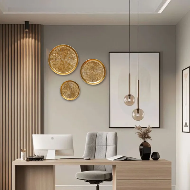 Aurique Metal Wall Plate - Set Of Three media 8