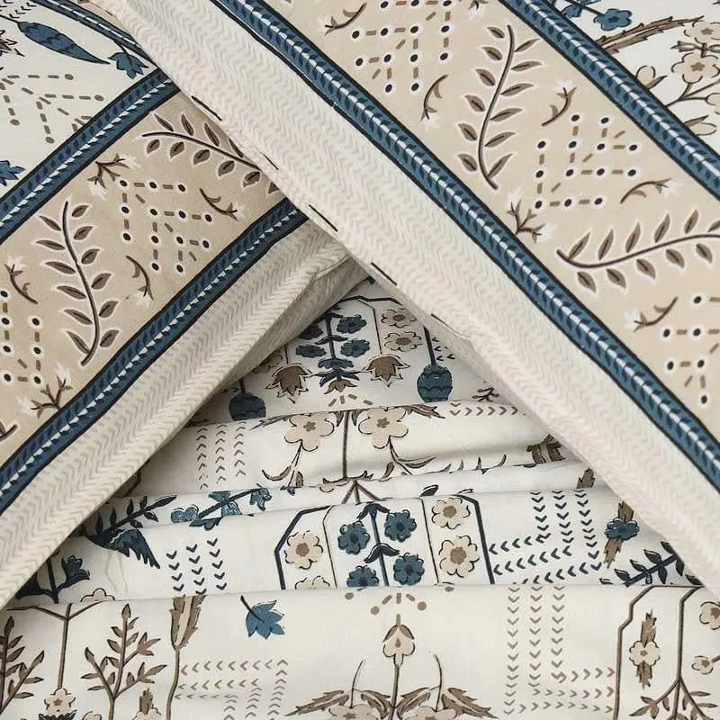 Miniature Tree Patterned Cotton Bedsheet - 144 TC media 6